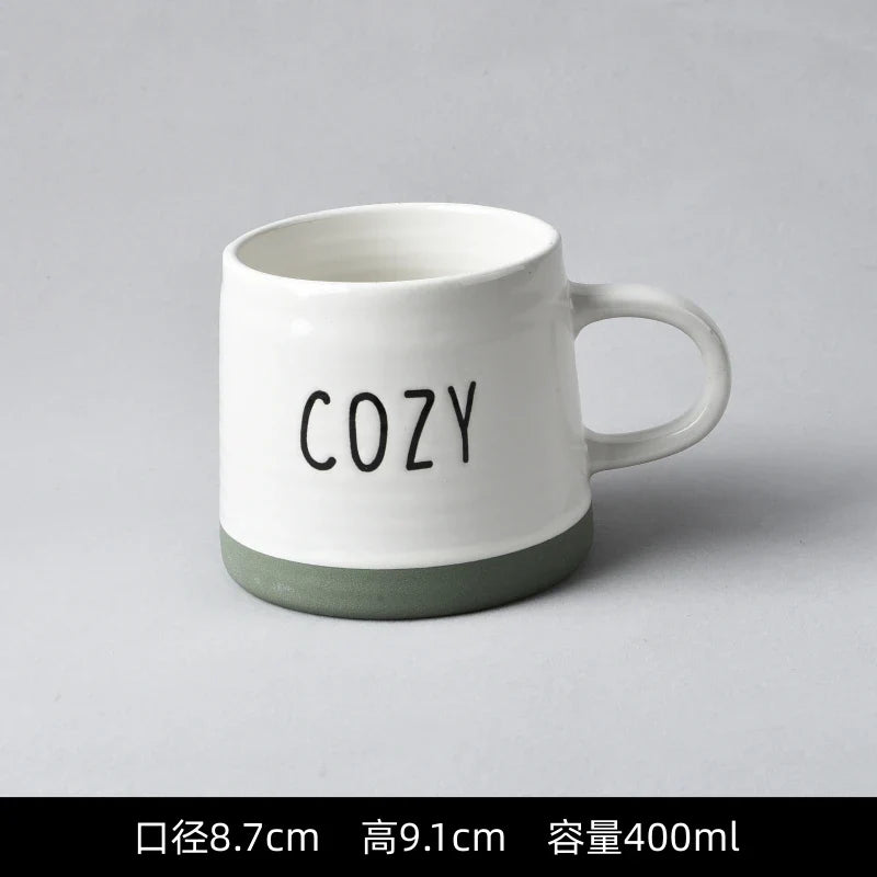 Creative Retro Household Water Coffee Micro-defective Ceramic Cup Personality Trend Mug Japanese