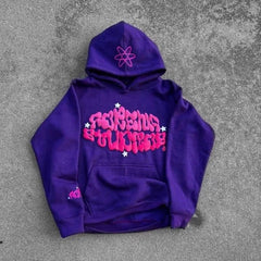 Letter Printed Casual Hoodies Women's Pullovers  Winter