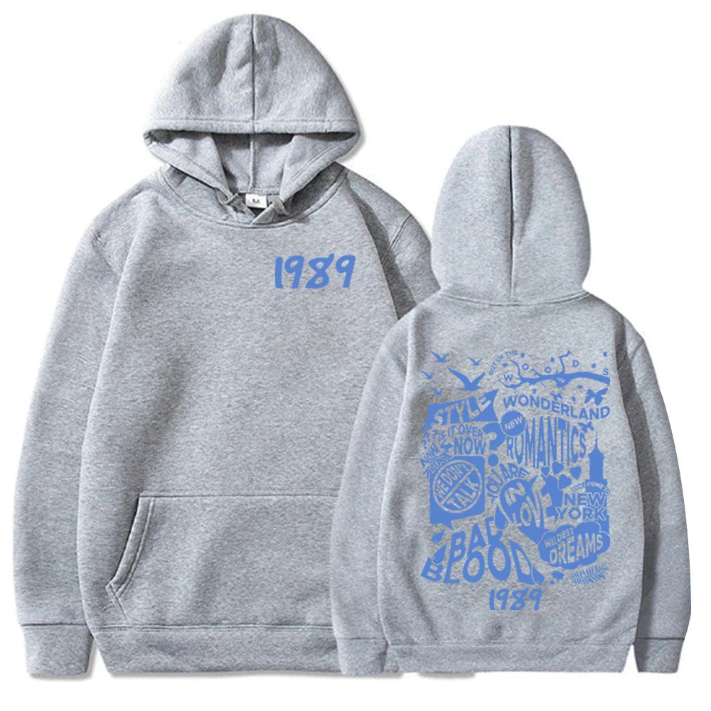 1989 Hoodie Taylor Album Hoodie Pullover Tops Streetwear