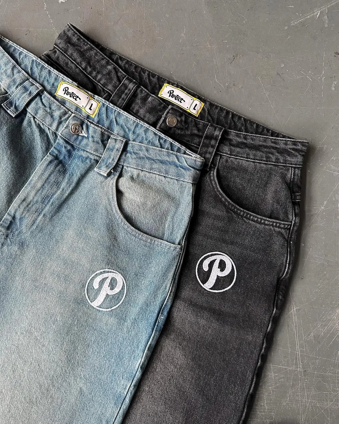 Streetwear Jeans Y2K Harajuku Hip Hop Letter Graphic Baggy Jeans Pants