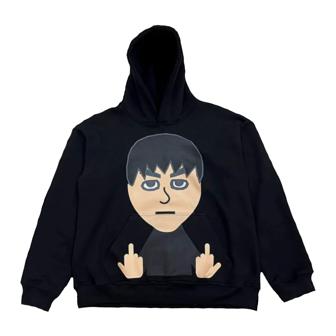 Men Fleece Hoodies Print Colorful Streetwear Hip Hop Trend Popup Dance Loose Casual