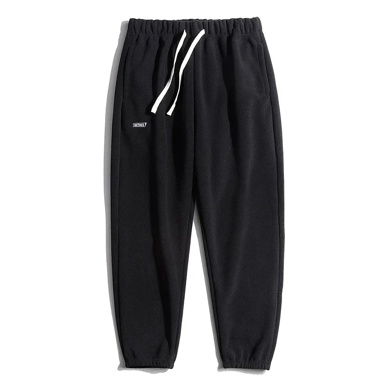Autumn Winter Korean Fleece Pants Men's  Casual Joggers