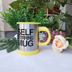Stirring Magnetic Mug Smart Mixer Coffee Milk Mixing Stainless Steel