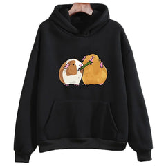 Cozy and Cute: Guinea Pig Printing Hoodie for Animal Lovers