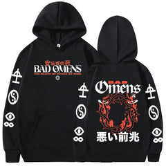 Bad Omens Tour Music Concert 2023 Print Hoodie Men