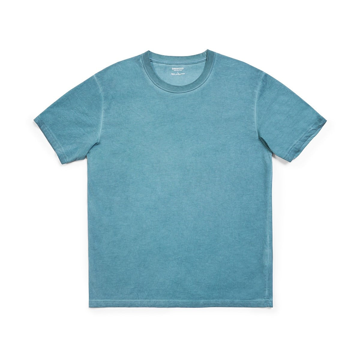 Summer Autumn New Washed T-shirts Men Vintage Cotton Tops