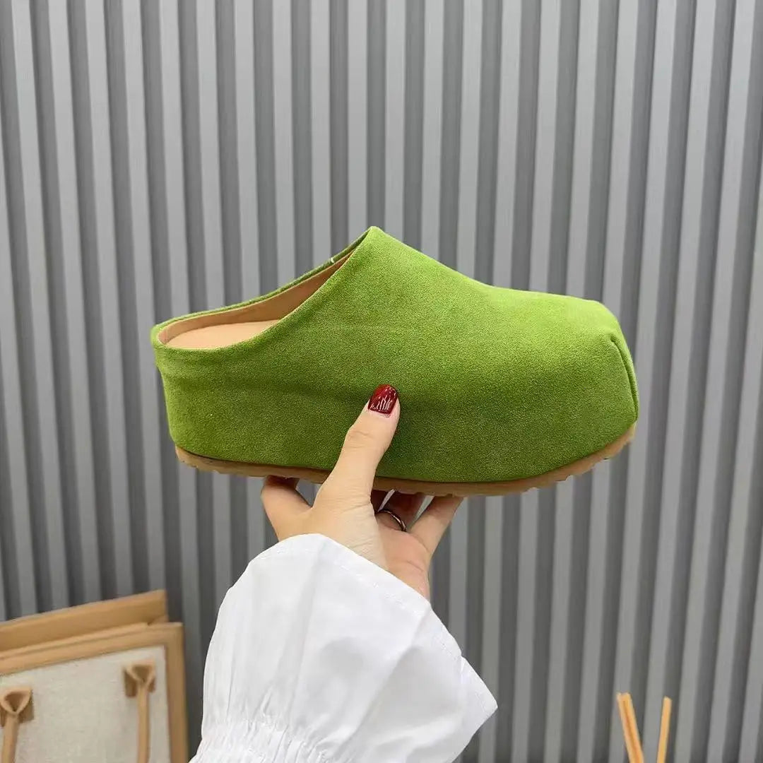 Let's Get Out Of Here Platform Mule Shoes