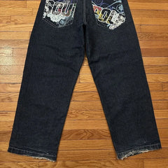 Y2K Printed Streetwear New Trousers Harajuku
