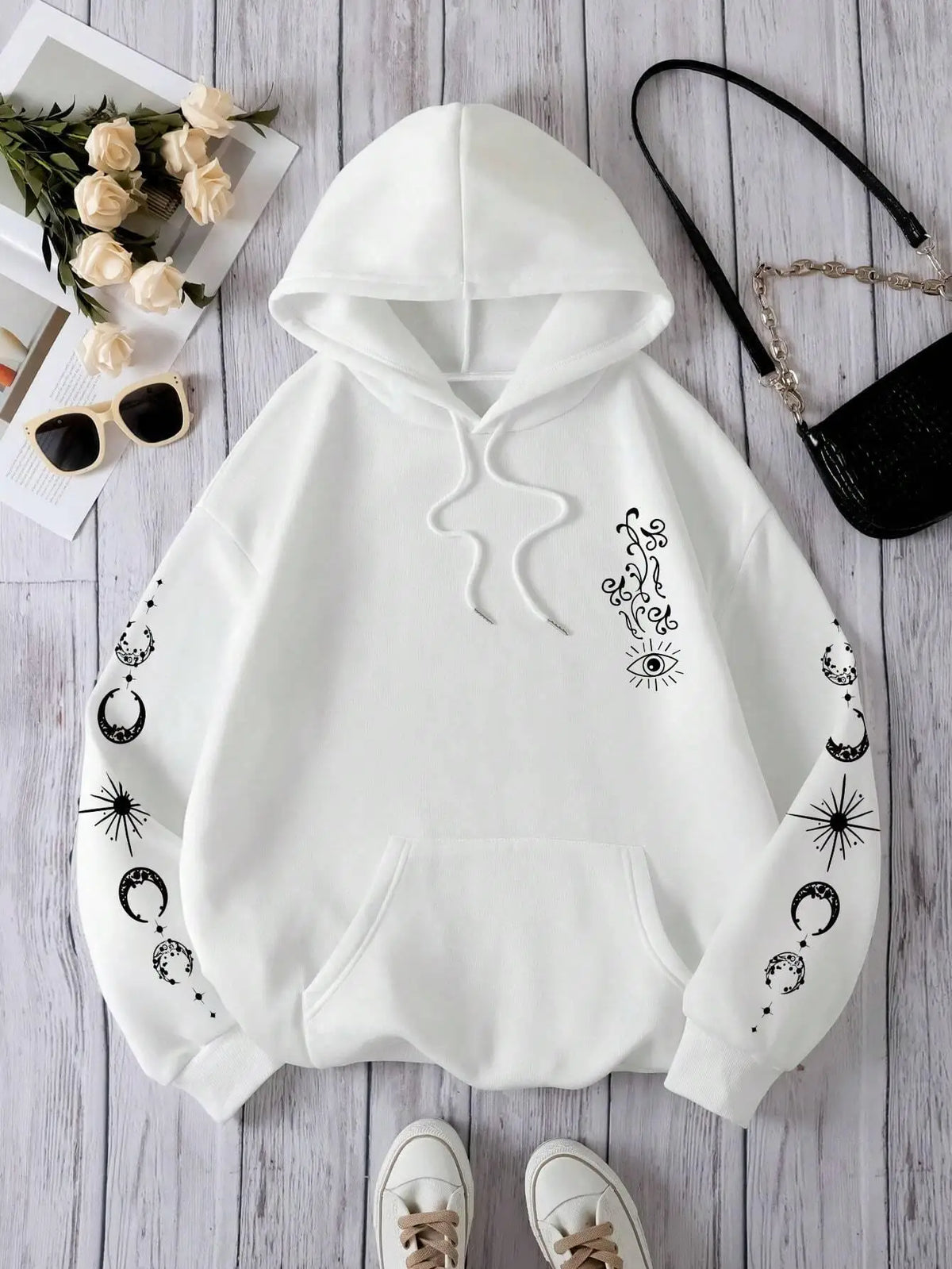 Star Sun Moon Eye Personality Pattern Women's