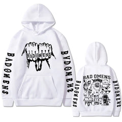 Bad Omens Graphic Hoodie Gothic Streetwear