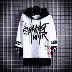 Hoodies Men Letter Graffiti Print Casual Y2k