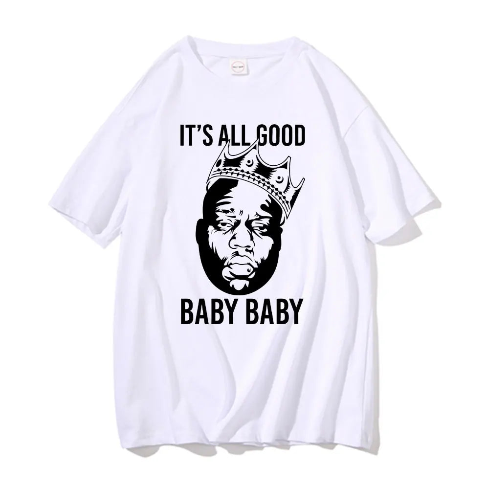 Biggie Smalls Oversized Hip Hop Men T-shirt Streetwear Trend