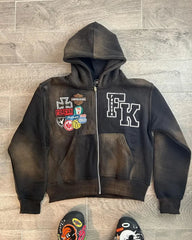 Y2K Goth Vibes: American High Street Vintage Hoodie for Men