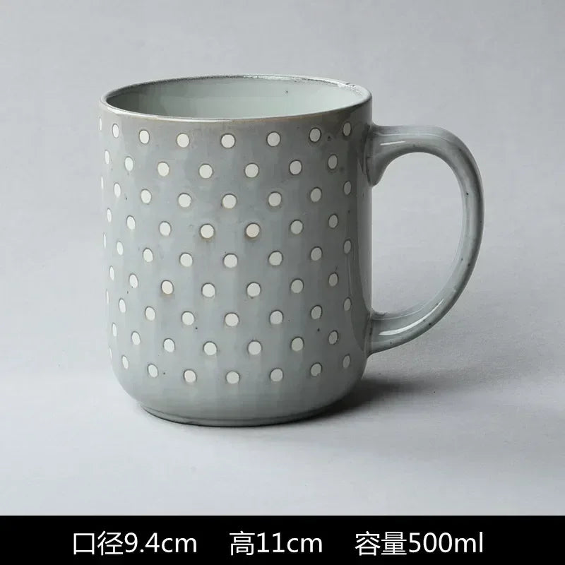 Creative Retro Household Water Coffee Micro-defective Ceramic Cup Personality Trend Mug Japanese