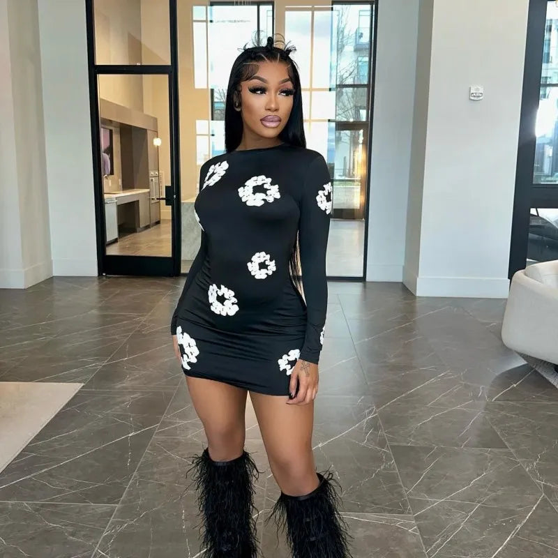 Under Your Spell Floral Long Sleeve Dress