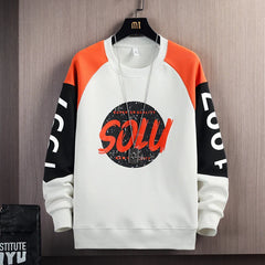 2023 Oversized Crewneck Sweatshirt Men Korean Streetwear