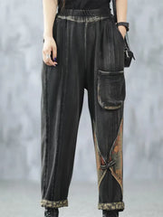 Chinese Designer Autumn Fashion Vintage Pants Women Loose Casual