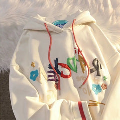 Japanese Y2k Kawaii Hoodies Oversized Women Graphic Harajuku Pullovers Fashion Aesthetic
