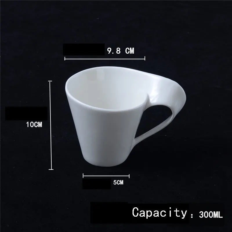 Creative Ceramic 300ml Coffee Cup Espresso Coffee Cup With Saucer Home Water