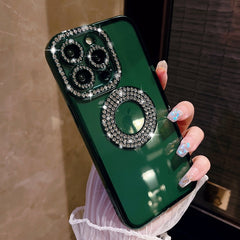 Deluxe Bling Diamond Phone Case for iPhone Transparent Soft Silicone