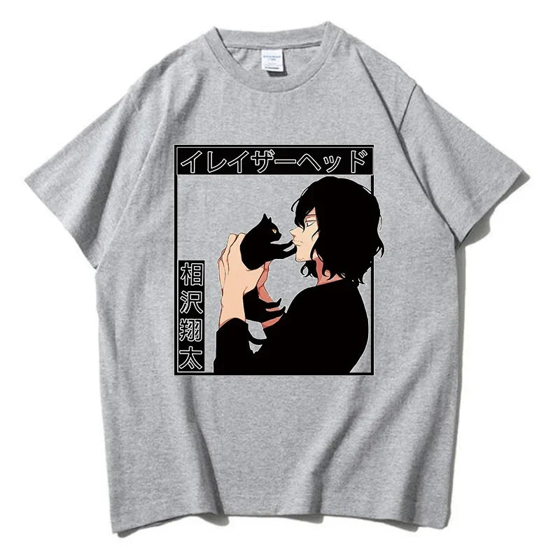Boku No Hero Academia Aizawa Shouta and cat Tops