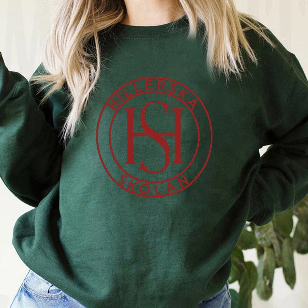 Young Royals Sweatshirt Hillerska School Logo Hillerska Skolan Crewneck