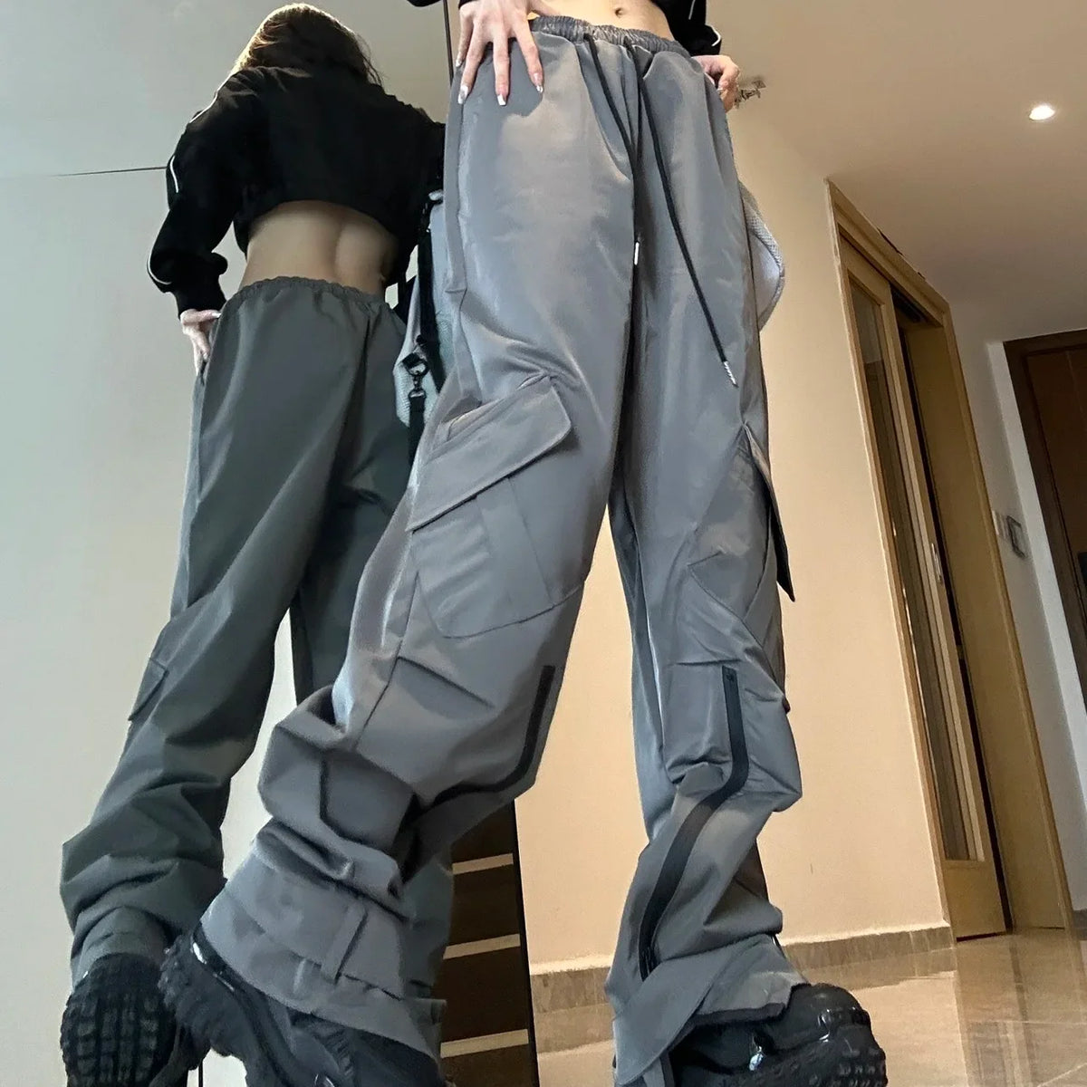 Women's Y2K Baggy Techwear Streetwear Hip Hop Cargo Pants