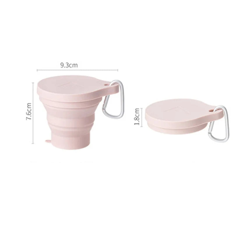 150ML Folding Cup Mini Retractable Cup Silicone Portable Teacup Outdoor Travel Coffee