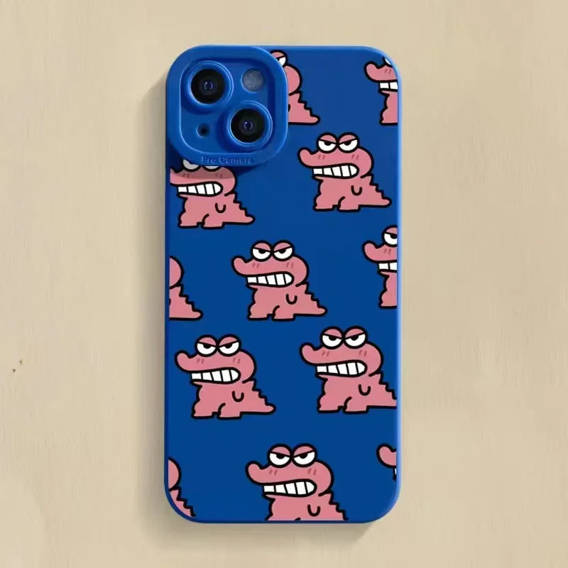 Cute Funny Cartoon baby crocodile Phone Case For iPhone