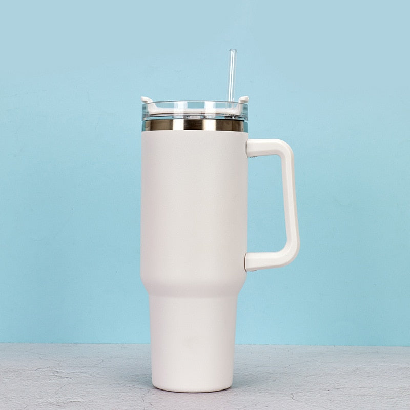 Stainless Steel Thermos Vacuum Cups with Handle Tumbler Termos Cup Coffee Mug