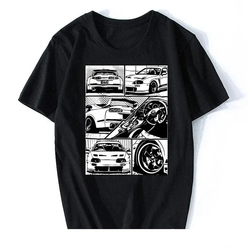 2024 Summer Car Culture Funny T-Shirt for Men