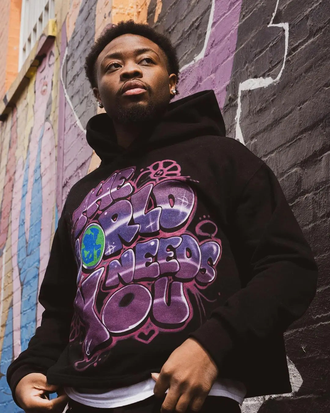 World Euphoric spring graphic hoodies streetwear