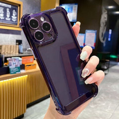 Luxury Shockproof Transparent Case For iPhone 14 13 12 11 Pro Max X Xs XR Max 7 8