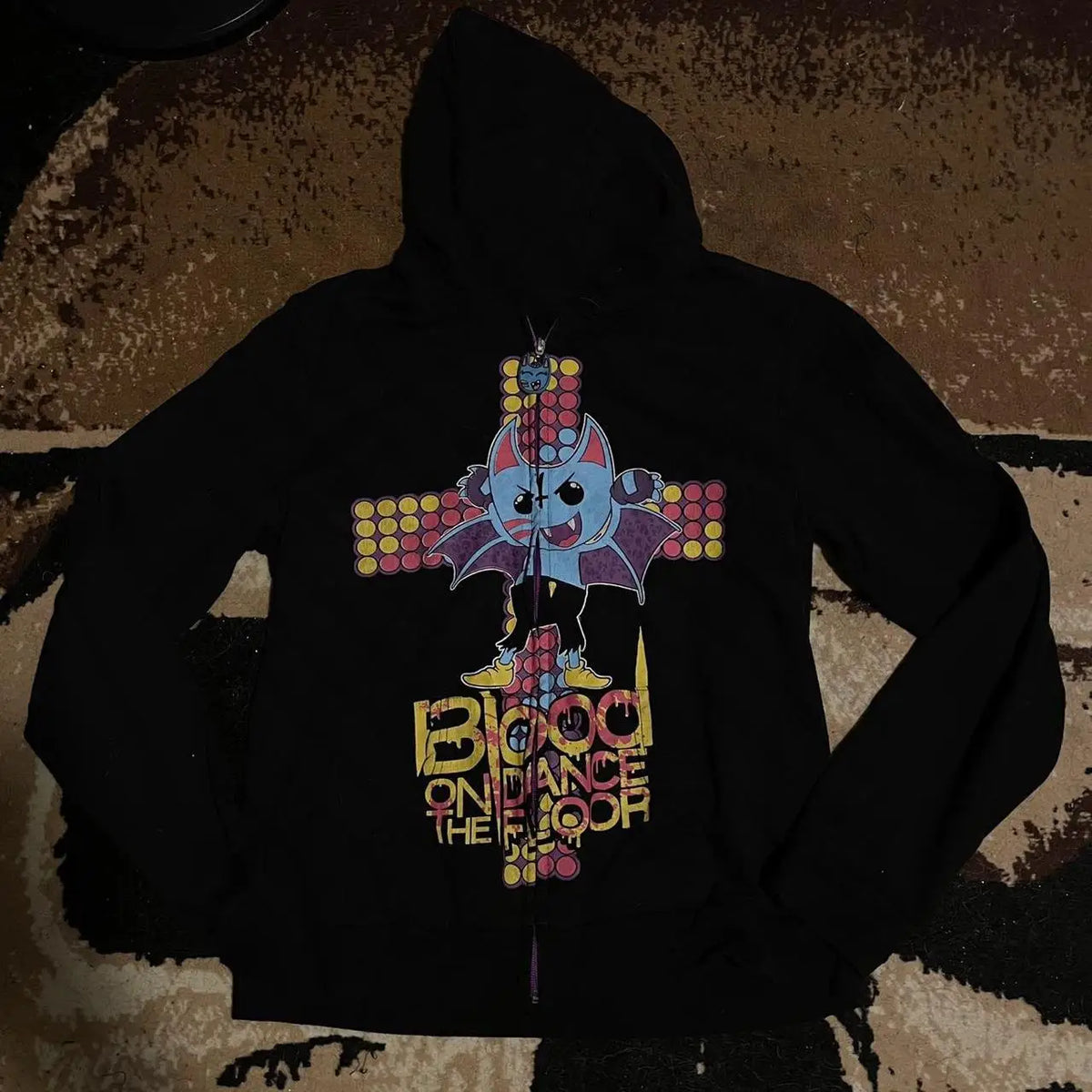 Y2K Long Sleeve Hoodie Gothic Zip-Up for Women