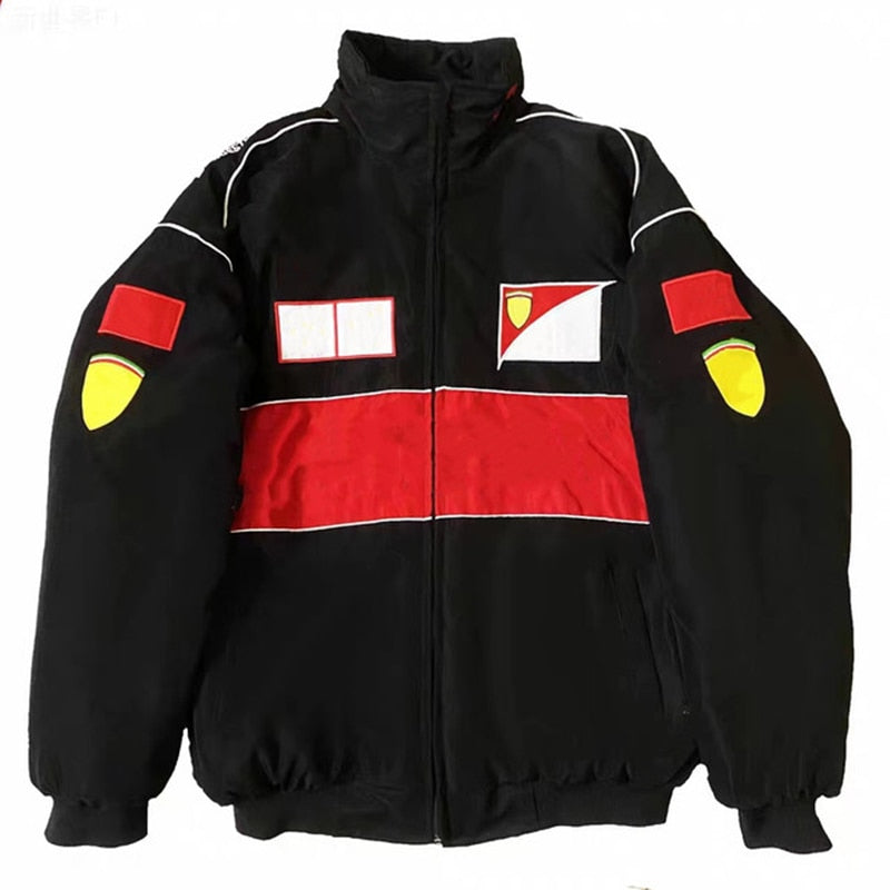 Men Jacket Locomotive Coat Casual Style Embroidery Riding Suit American Racing Suit