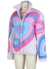 Pink Bobby Heart Bubble Coat