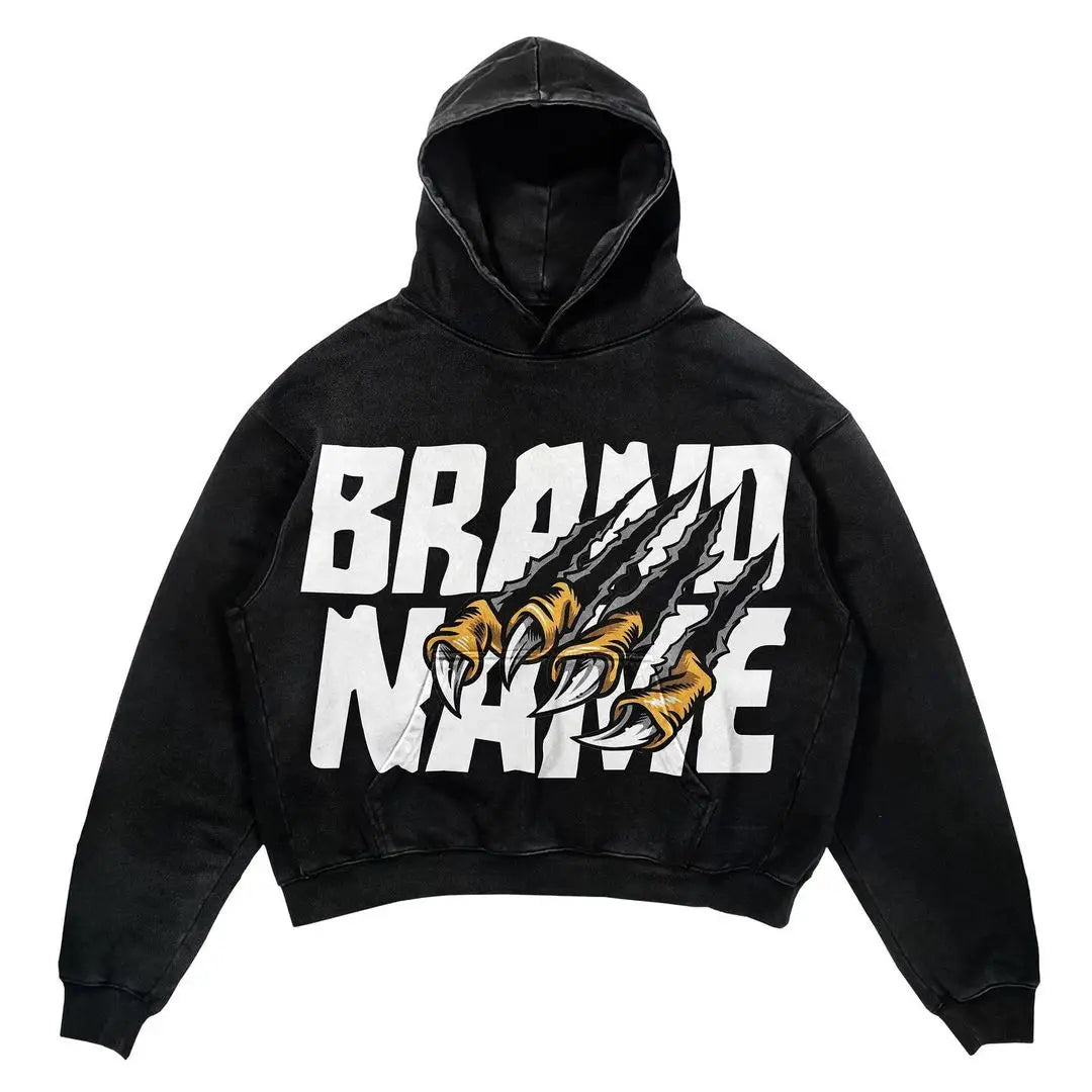 Skull Claw Gothic Hoodie Women's Streetwear