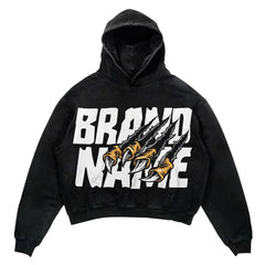 Skull Claw Gothic Hoodie Women's Streetwear
