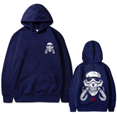 Hoodie Skeleton Printed Men Casual Oversized Streetwear Gothic Trendy