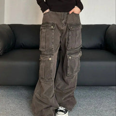 Y2K Cargo Jeans Vintage Harajuku Denim Style