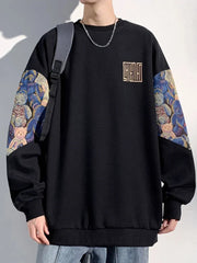Men Bear Graphic Print Pullovers
