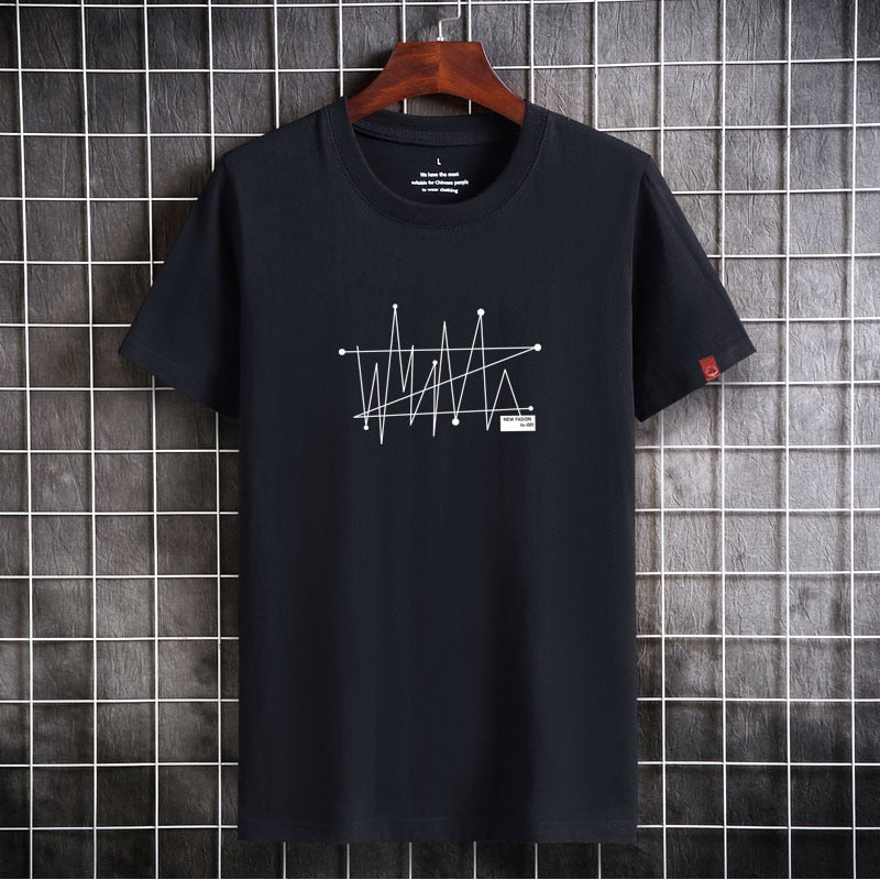 Mens Shirts Casual Short Sleeve Clothes High Quality Printed Cotton