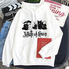 2023 Anime Fashion Gojo Satoru Graphic Hoodie Jujutsu Kaisen Plus Size Sweatshirt for Winter