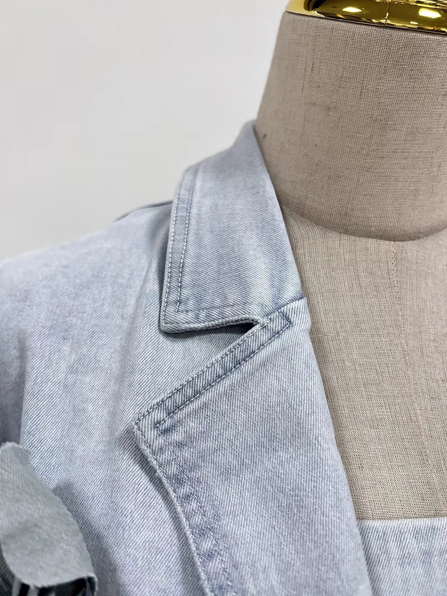 Sofia Denim Mini Skirt Set