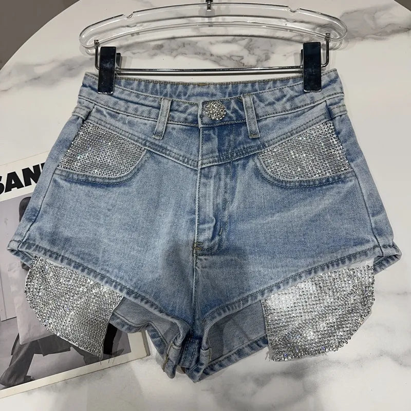 Never Put Me In Your Pocket Denim Shorts