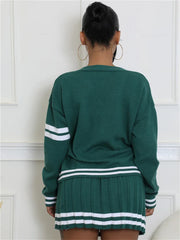 Preppy Girl Two Piece Skirt Set