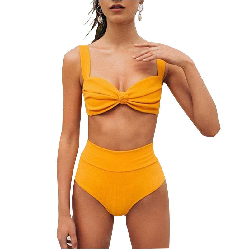 Bikini Set Swimsuits High Waist Two Pieces