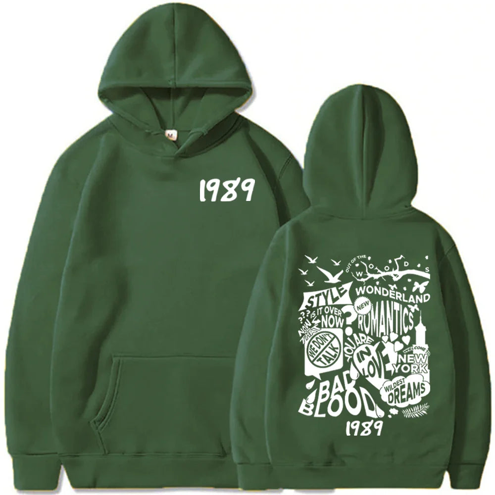 1989 Hoodie Taylor Album Hoodie Pullover Tops Streetwear