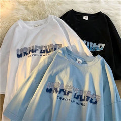 Street Hip Hop Letter Printed T-shirt