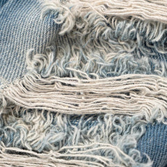 Riding Passenger Distressed Mini Denim Dress